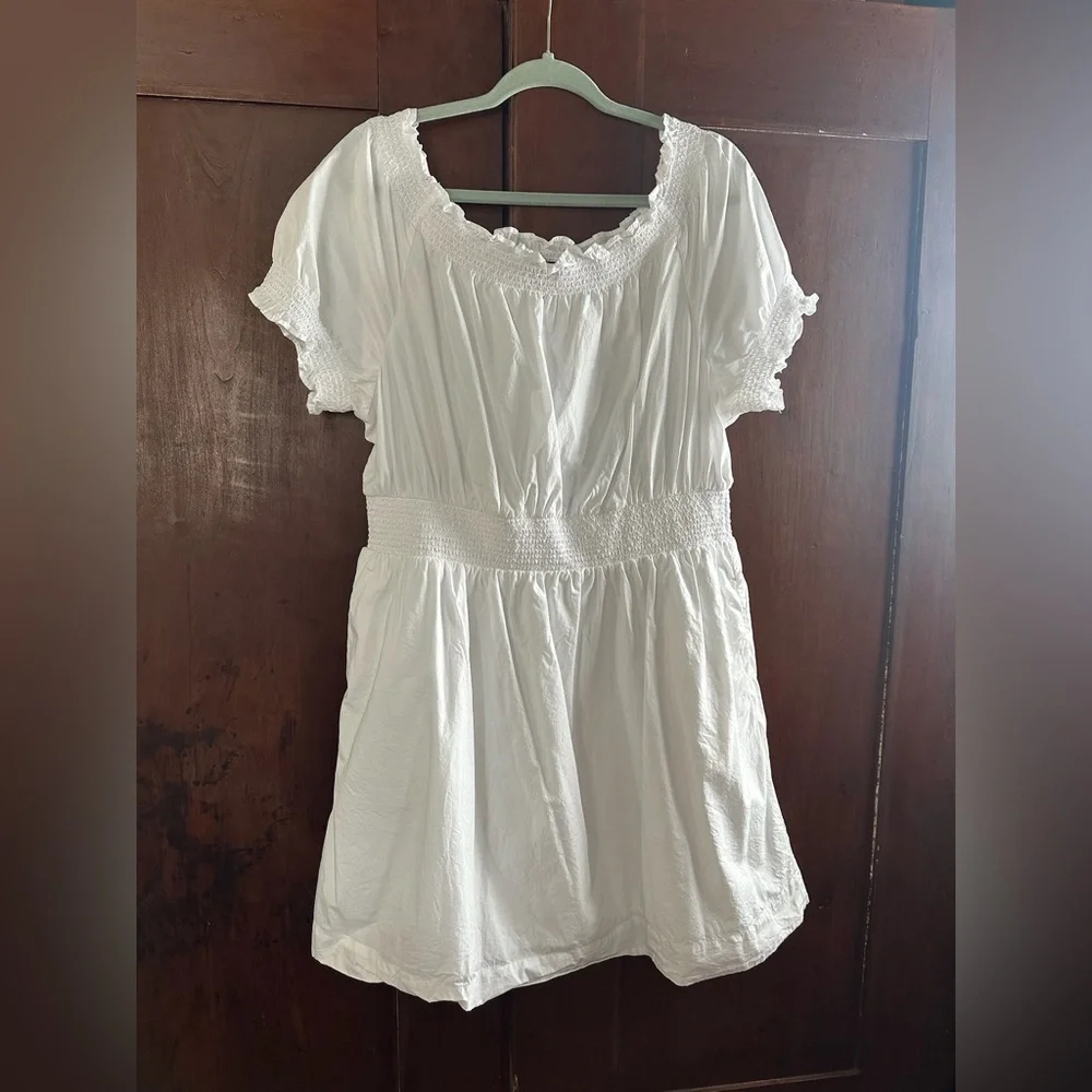 J. Crew Classic 100% Cotton White Mini Dress - Picture 2 of 10